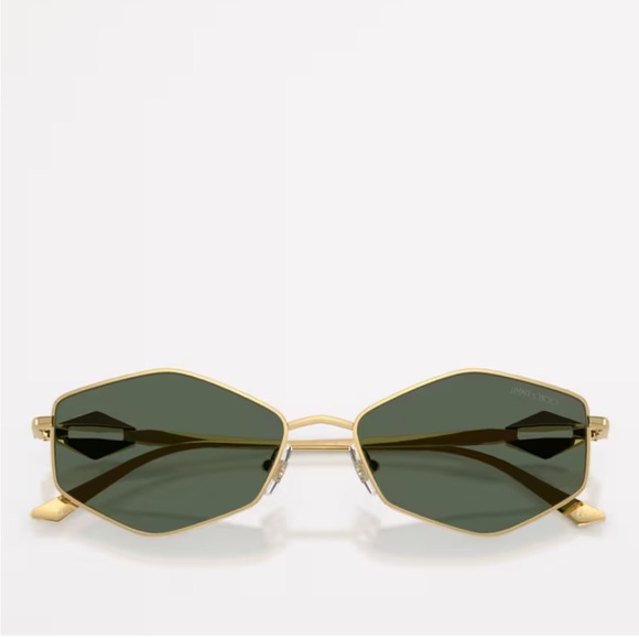 Jimmy Choo Gold Frame Sunglasses with Dark Lenses - Picture 3 of 7